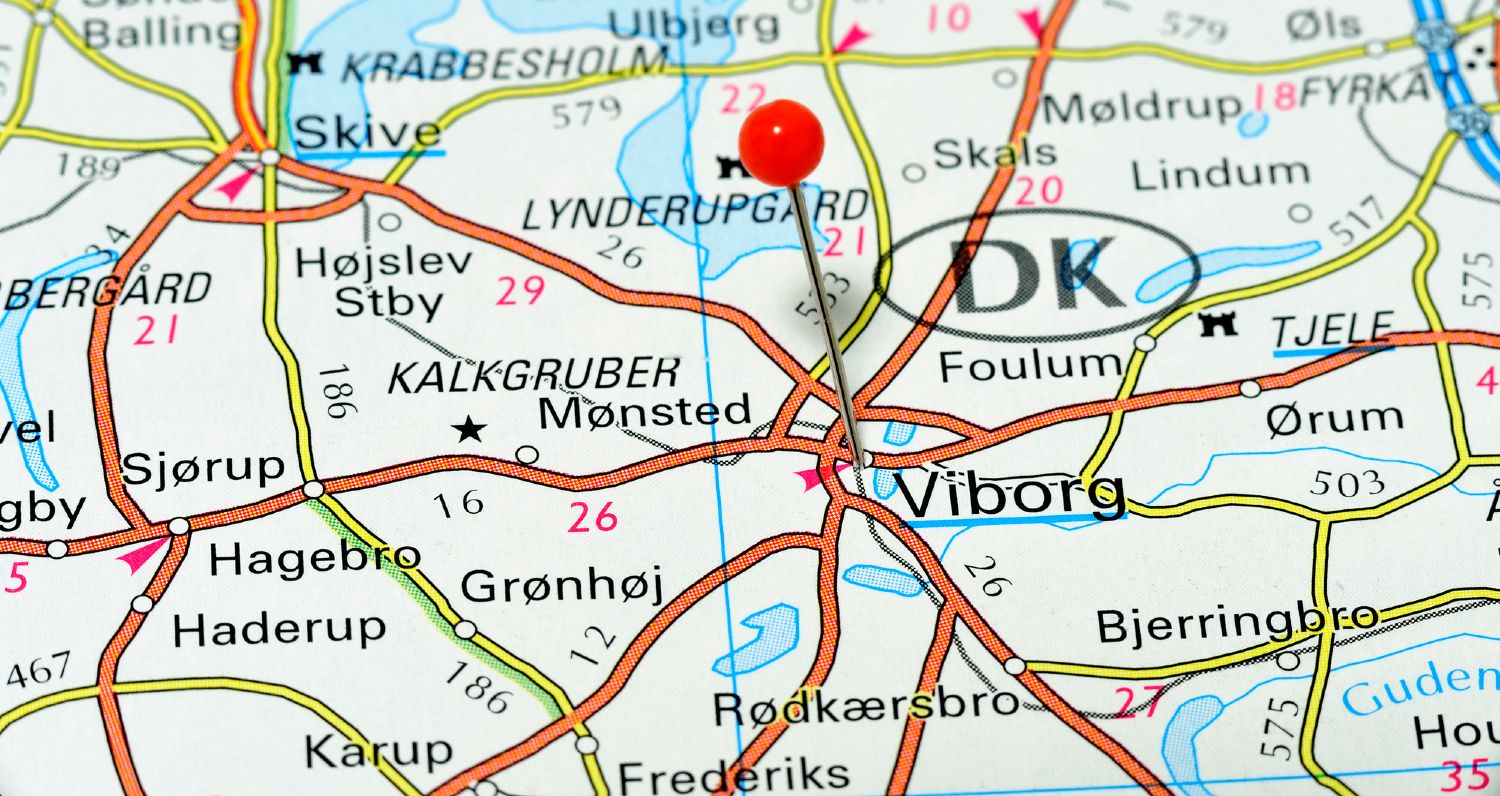 Landkort over Viborg